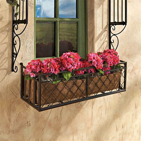 black metal window box|black metal window flower boxes.